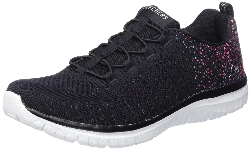 Skechers Women Tugend Sneaker, Black Black BBK, 6 US