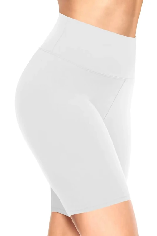TNNZEET High Waisted Cycling Shorts - Soft Seamless Biker Leggings