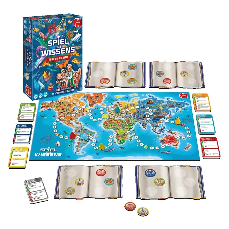 Jumbo 19952 Game of Knowledge - Around the World Board Game