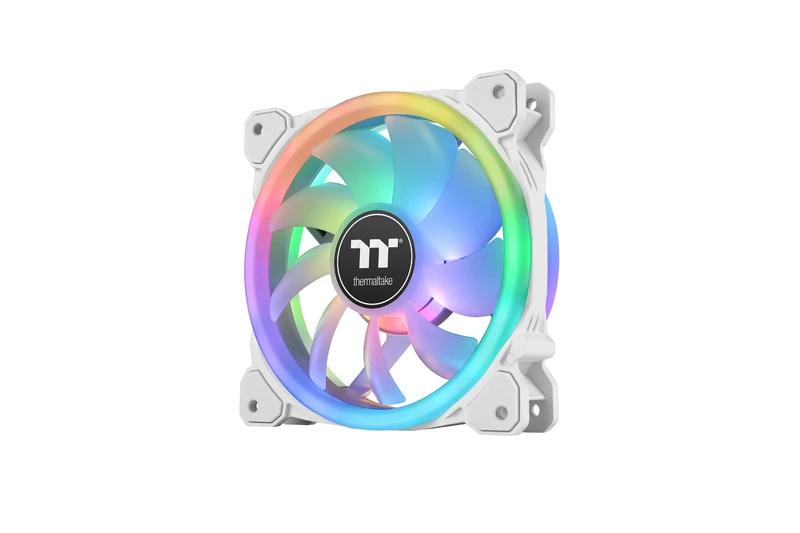SWAFAN 12 RGB Radiator Fan TT Premium Edition White 3 Pack