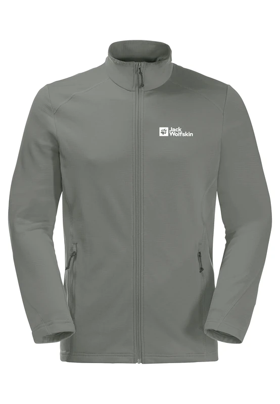 Jack Wolfskin Mens Kolbenberg Full Zip Sweater - Gecko Green - M - Image 1