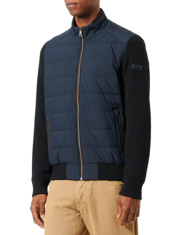 bugatti Men's Cardigan, Marine-390, XL
