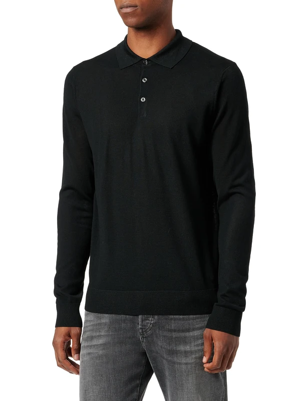 bugatti Men's Crew Neck Jumper, Black-290, XL