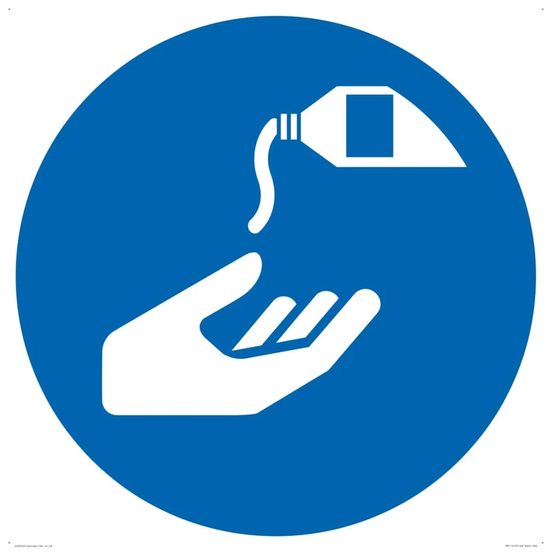 Mandatory: Use barrier cream Sign - 600x600mm - S60