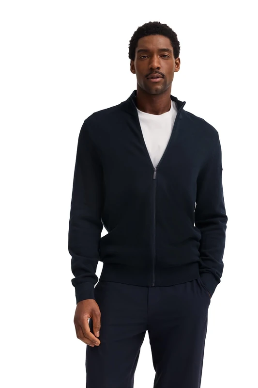 bugatti Men's Cardigan, Marine-390, XXL