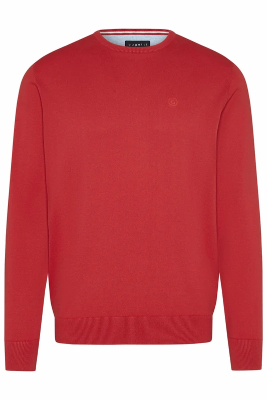 bugatti Men's Crew Neck Jumper, Red-950, L