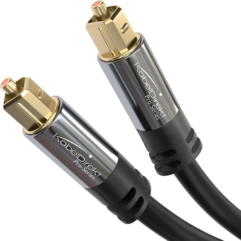 TOSLINK Cable, optical audio cable – 50x 3m Fibre optic lead for soundbars (digital S/PDIF, stereo systems/amplifiers/amps, home cinema, Xbox One/PS4) – CableDirect