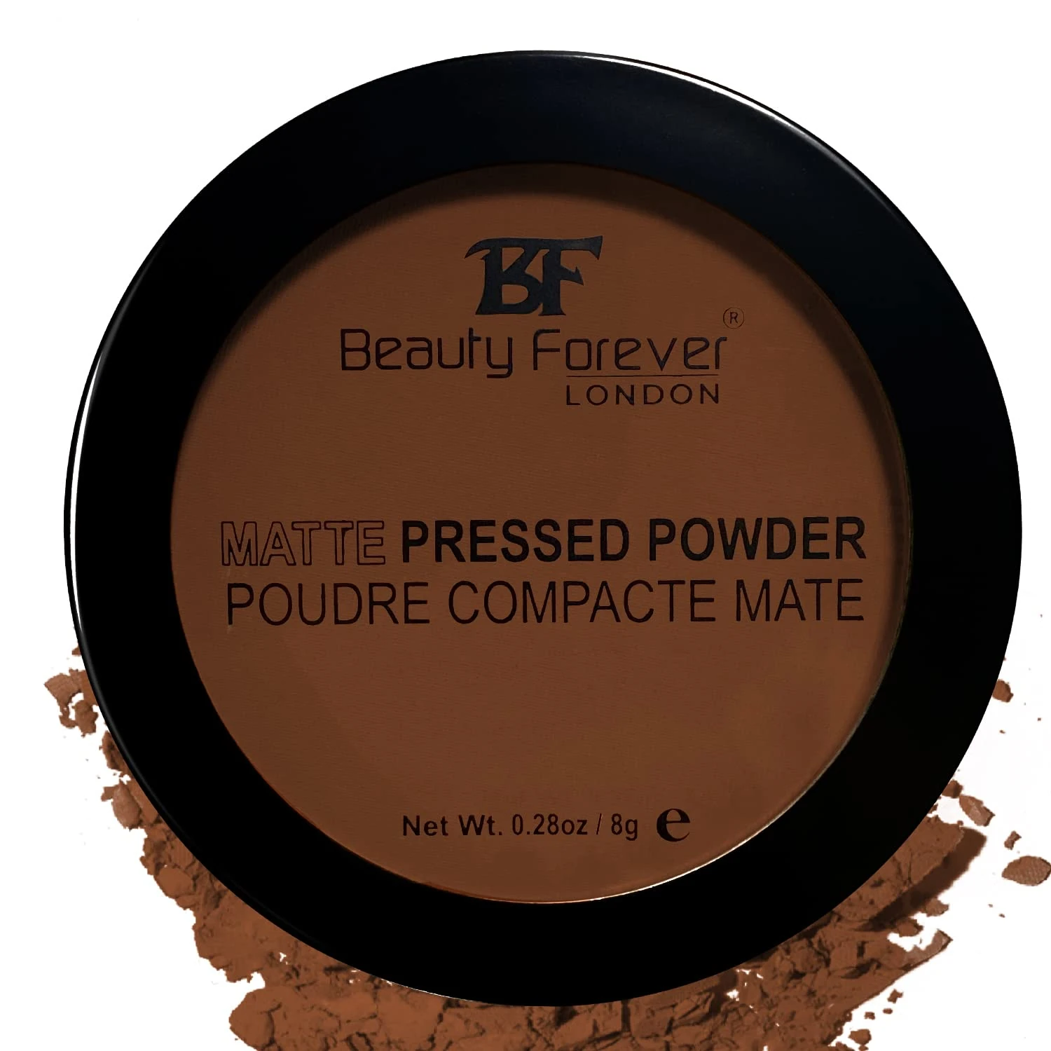 Beauty Forever Matte Pressed Powder, Oil Free & Lightweight, 8gms (12 Classic Espresso)