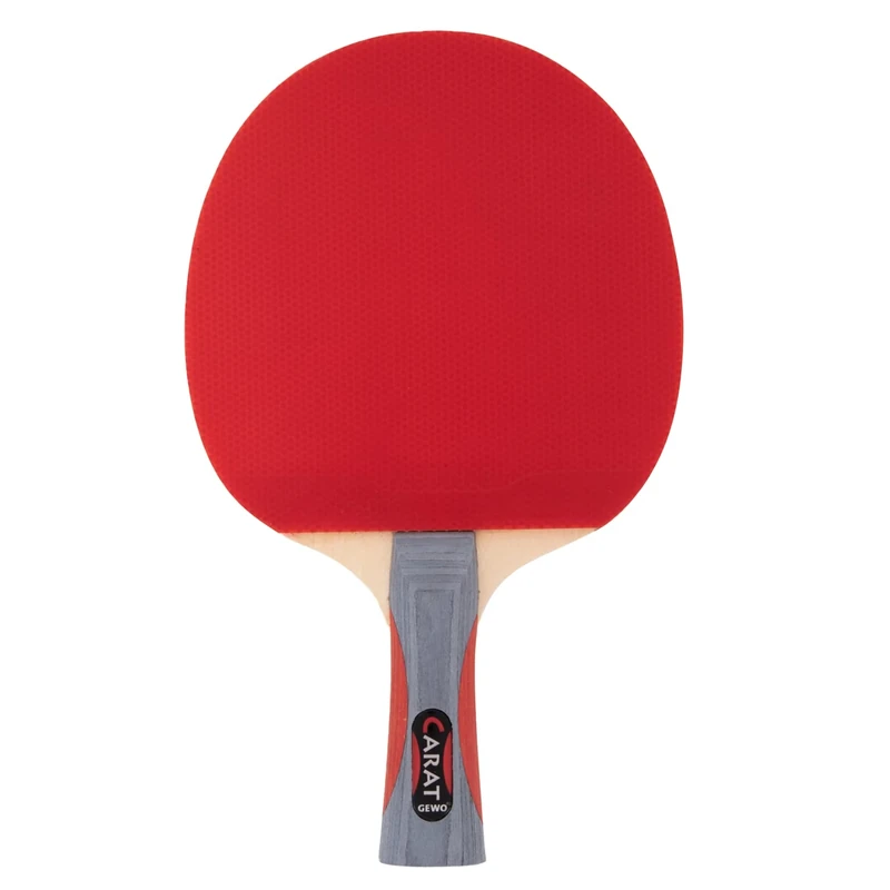 GEWO Carat Table Tennis Bat - ITTF Approved All-Round Table Tennis Bat with Balanced Spin Speed Balance, Ready Racket with Fast Coating and High Rotation Properties, Concave Handle - Image 1
