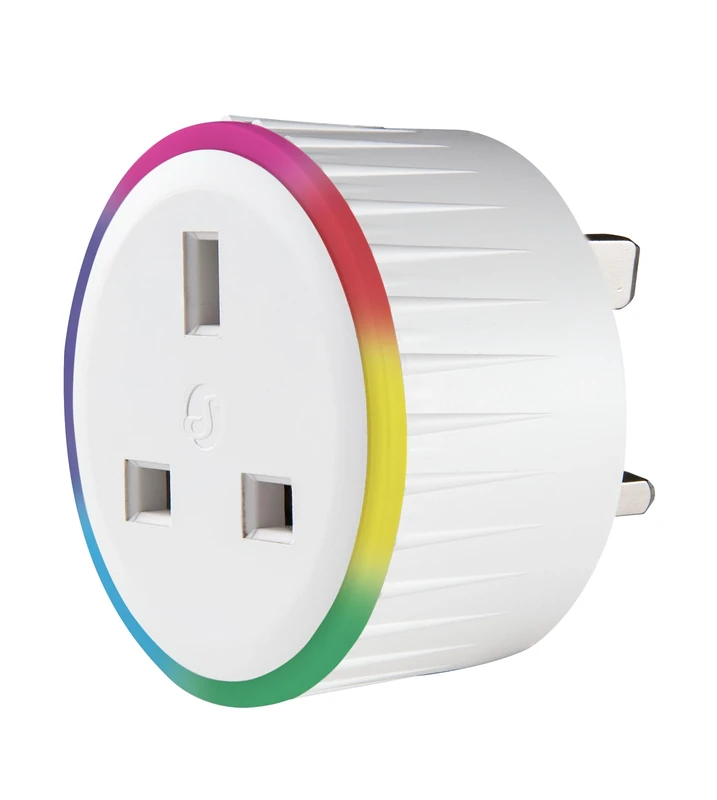 Shelly Plus Plug UK, Smart Wi-Fi Outlet with Power Metering, Remote Control Socket, Max 3000W, Custom Schedules, Home Automation(13A) Compatible with iOS, Android, Alexa, Google Home, SmartThings