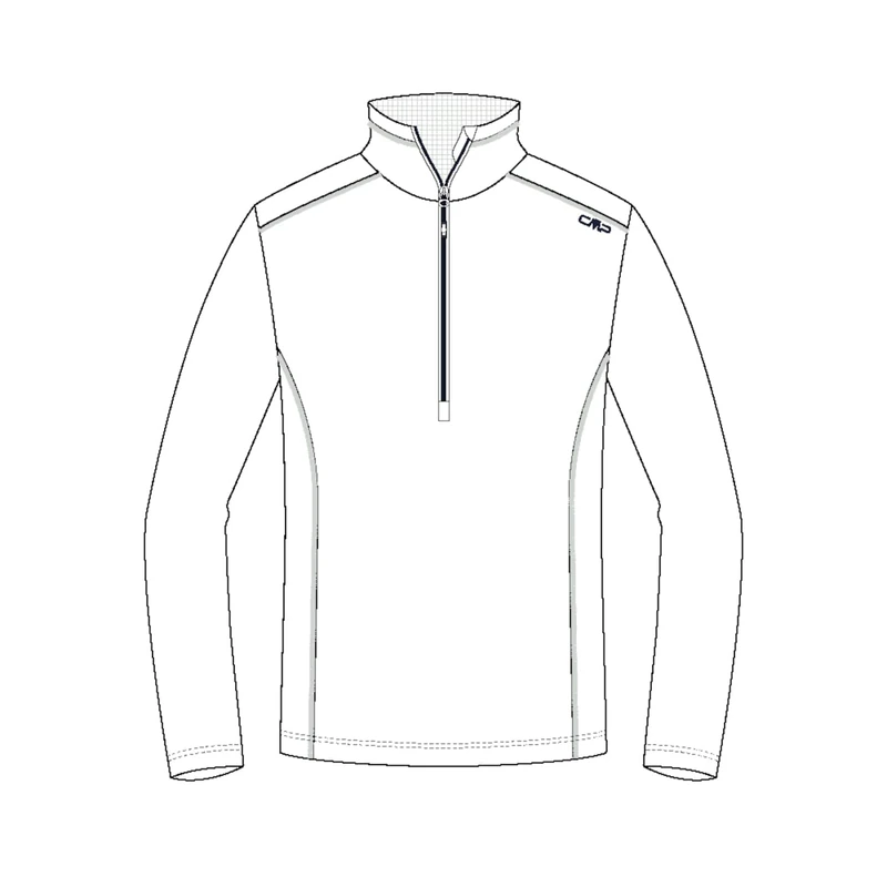 CMP - Man Sweat, White-B.Blue, 58