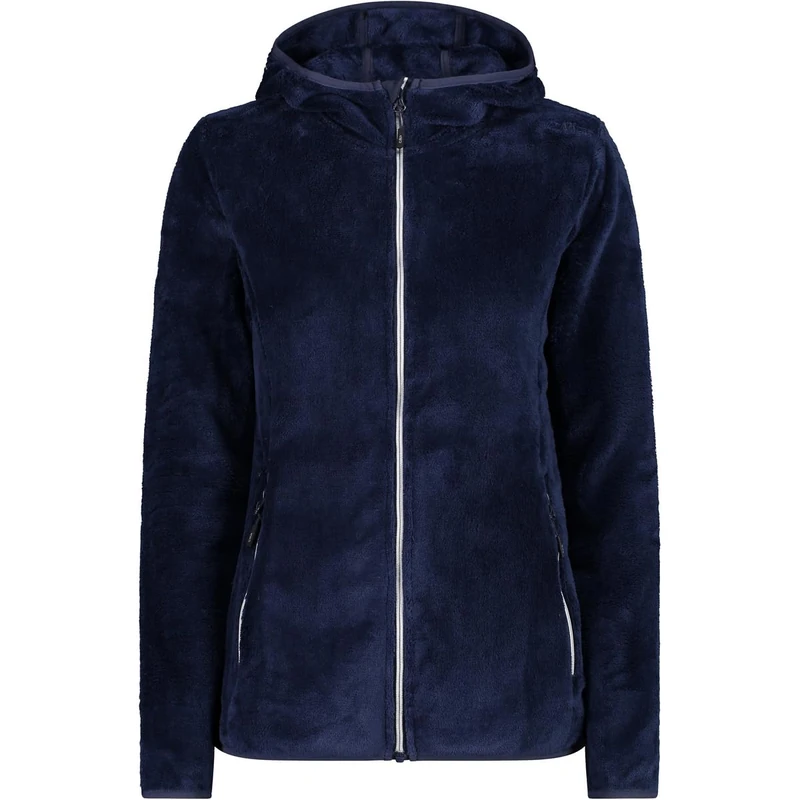 CMP - Woman Jacket Fix Hood, B.Blue-White, XXXL