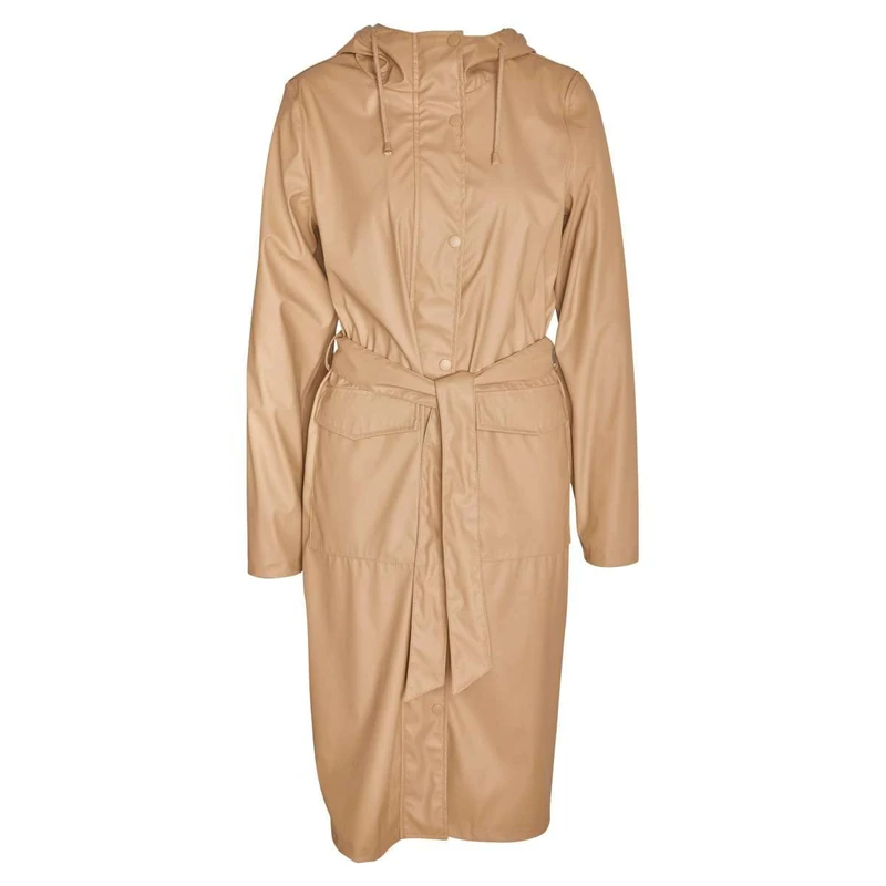 Bestseller A/S Women's Nmsky L/S Raintrench Coat Noos Raincoat, Nomad, XL