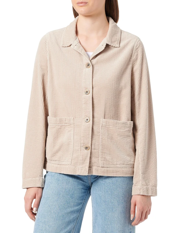 camel active Women's 344030/2F85 Casual Blazer, Almond, - Image 1