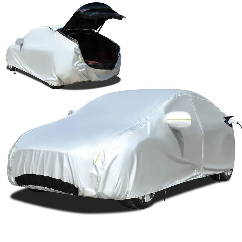Tecoom Tesla Model Y Car Cover, Dustproof, Windproof, Snow & UV Protection with Charge Port Opening