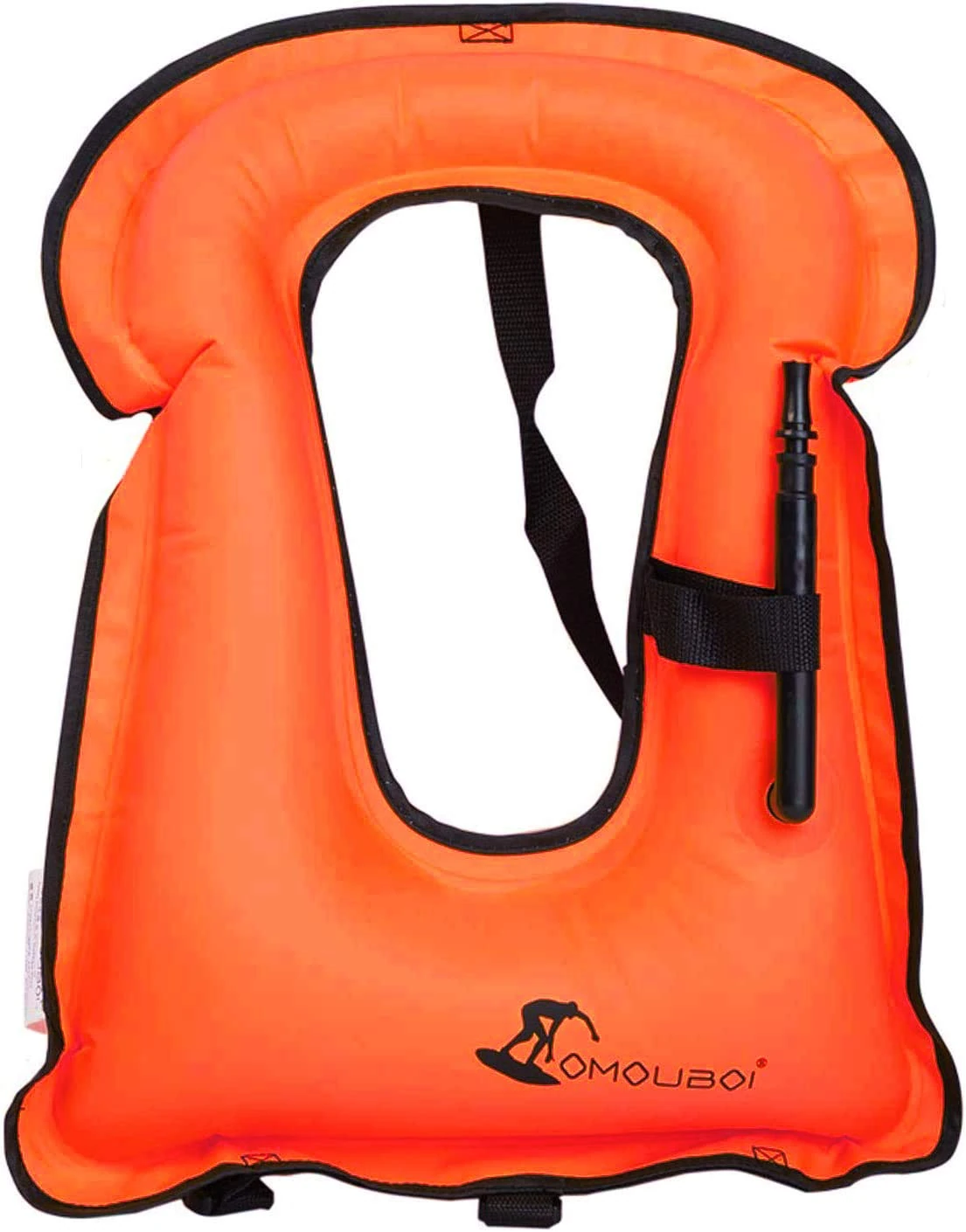 FORWEWAY Snorkel Vest Inflatable Buoyancy Vests for Portable Kayaking Buoyancy Vest for Drift Rescue,Rowing,Sailing,Snorkeling,Swimming,Outdoor Water (Orange)