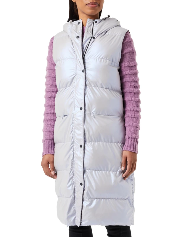 Freaky Nation Women's Hazily-fn Textile Vest, Vapor, M