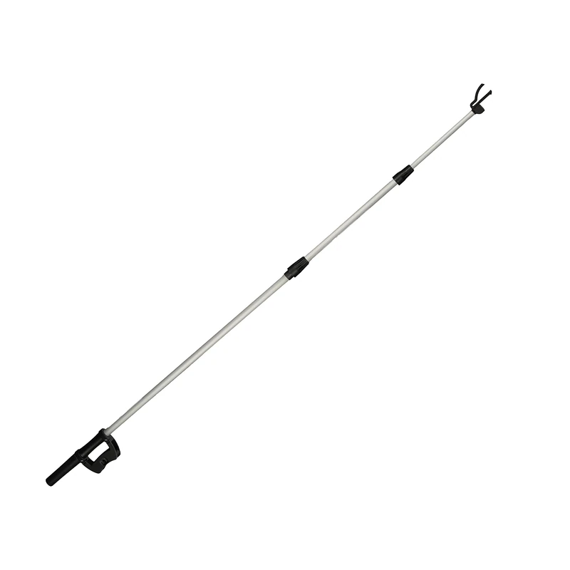Konstsmide EasyFix Telescopic Rod, Continuous Extension up to 3.50 m, excl. Fairy Lights, Aluminium/Plastic, Black/Silver - Image 1