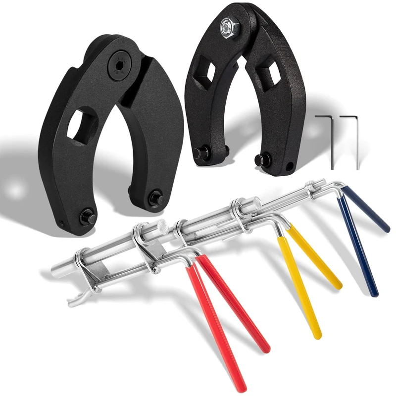 3 Pack Hydraulic Seal Installation Tools & 1266 Adjustable Gland Nut Wrench & 7463 Small Universal Gland Wrench, Hydraulic Cylinder Spanner Wrench Piston Repair Seal Kit, Farm & Construction Equipment - Image 1