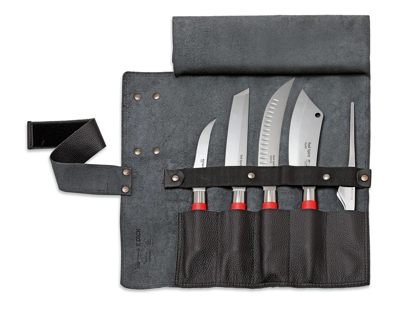 F. DICK Red Spirit Leder-Rolltasche 5-teilig, Red Spirit, Schwarz - 81768000-01 - Image 1