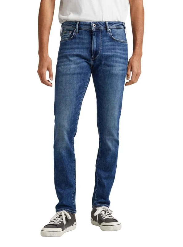 Pepe Jeans Mens Stanley Pants, Blue (Denim-hs6), 32 UK
