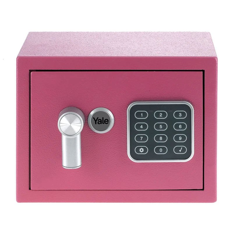 Yale - Electronic Safe Mini Pink - Standard Security - YSV/170/DB2/P