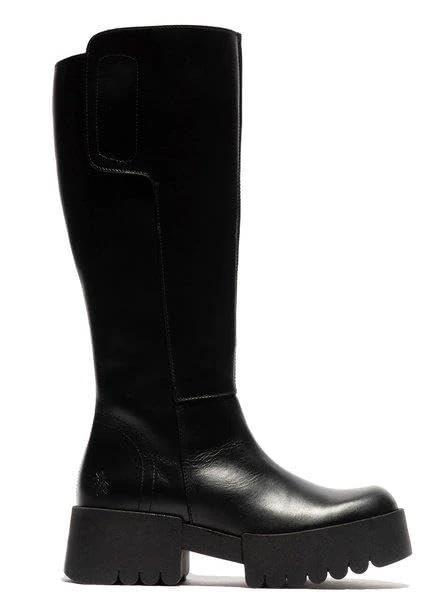 FLY London Women's EXES009FLY Knee High Boot, Black, 6 UK