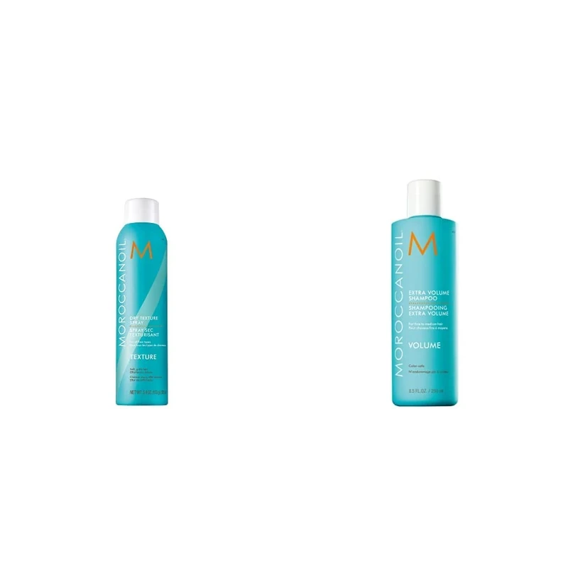 Moroccanoil Dry Texture Spray, 205ml & Extra Volume Shampoo, 250ml