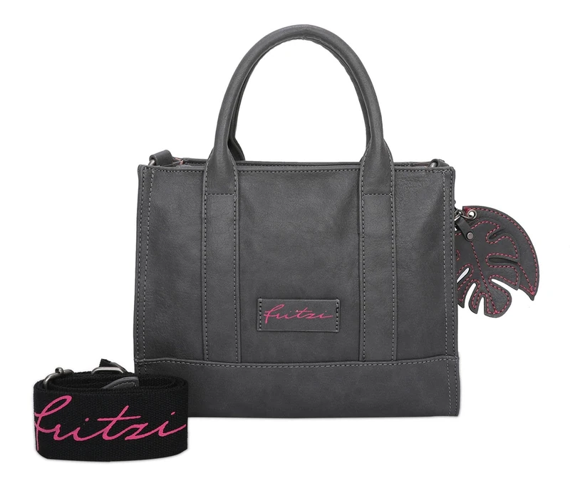 Fritzi aus Preussen Eco Square Handbag 26 cm, charcoal grey, One Size - Image 1