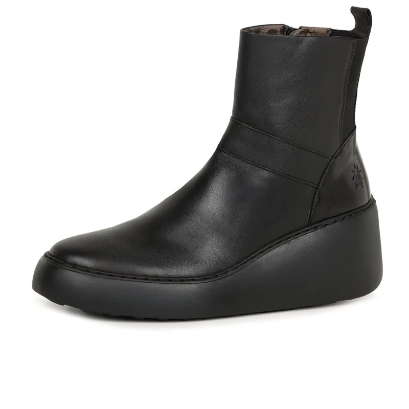 FLY London Women's DOXE604FLY Ankle Boot, BLACK, 4 UK