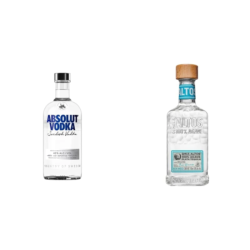 Absolut Original Swedish Vodka, 70 cl & Olmeca Altos Tequila Plata, 70 cl