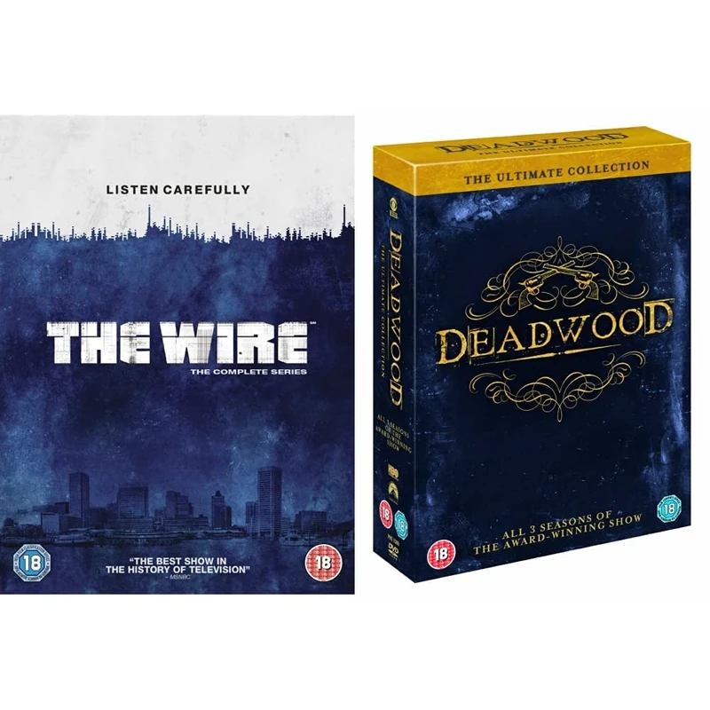 The Wire: The Complete Series [DVD] [2008] & Deadwood - Ultimate Collection: Season 1-3 [DVD]