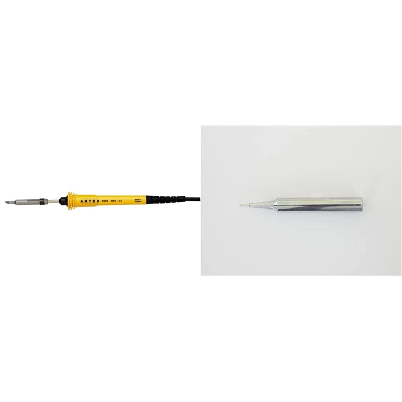 Soldering Iron XS25 from Antex with Silicone Cable & Soldering Iron Replacement bit - 0.5mm for XS25 Iron (55 bit) - Image 1