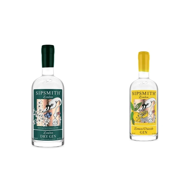 Sipsmith London Dry Gin, 70cl & Lemon Drizzle Gin, 70cl