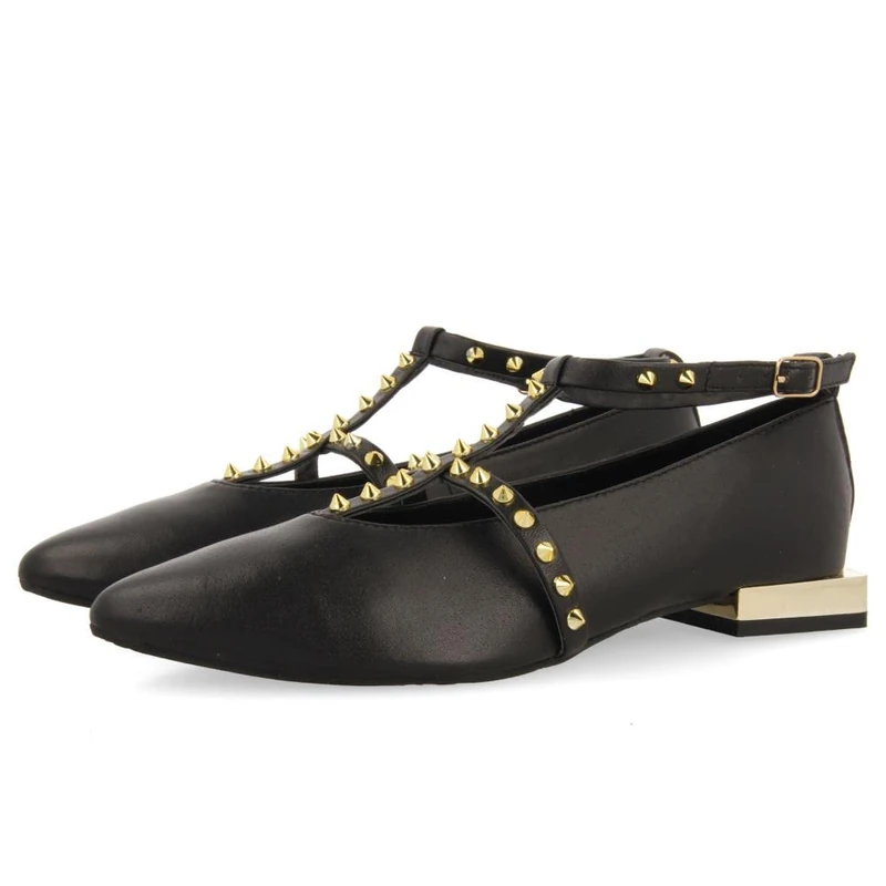 GIOSEPPO NYBORG, Women's Ballet Shoes, Black, 38 EU, Black/White, 6 UK