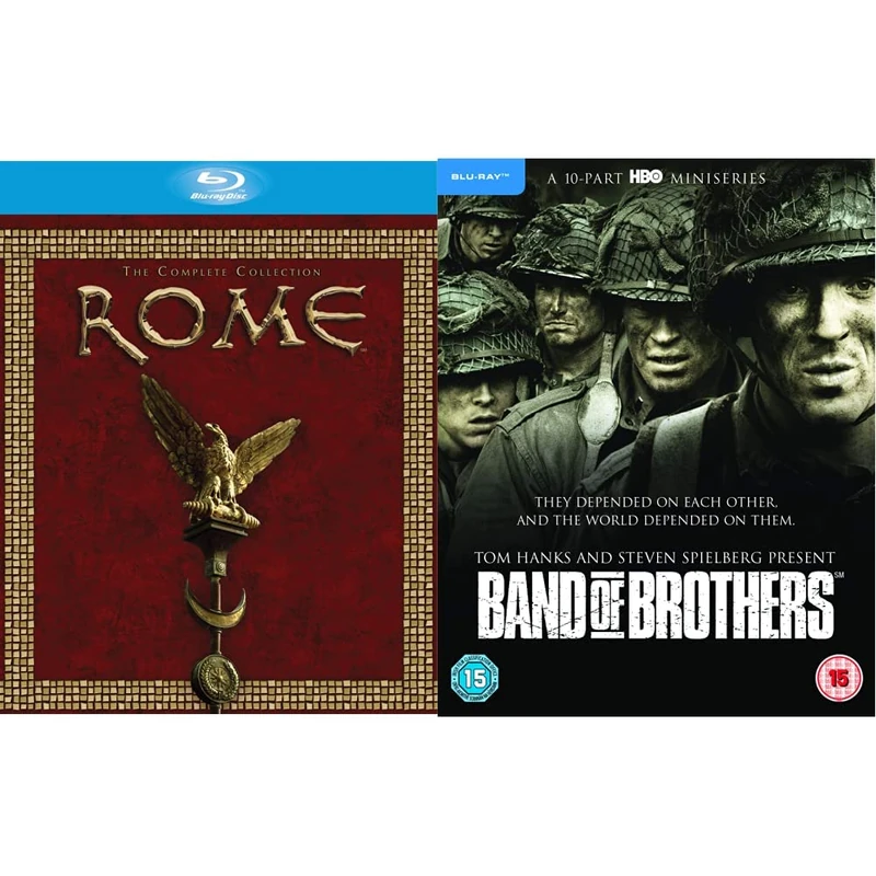 Rome: The Complete Collection [Blu-ray] [2005] [2007] [Region Free] & Band of Brothers [Blu-ray] [2001] [2011] [Region Free]