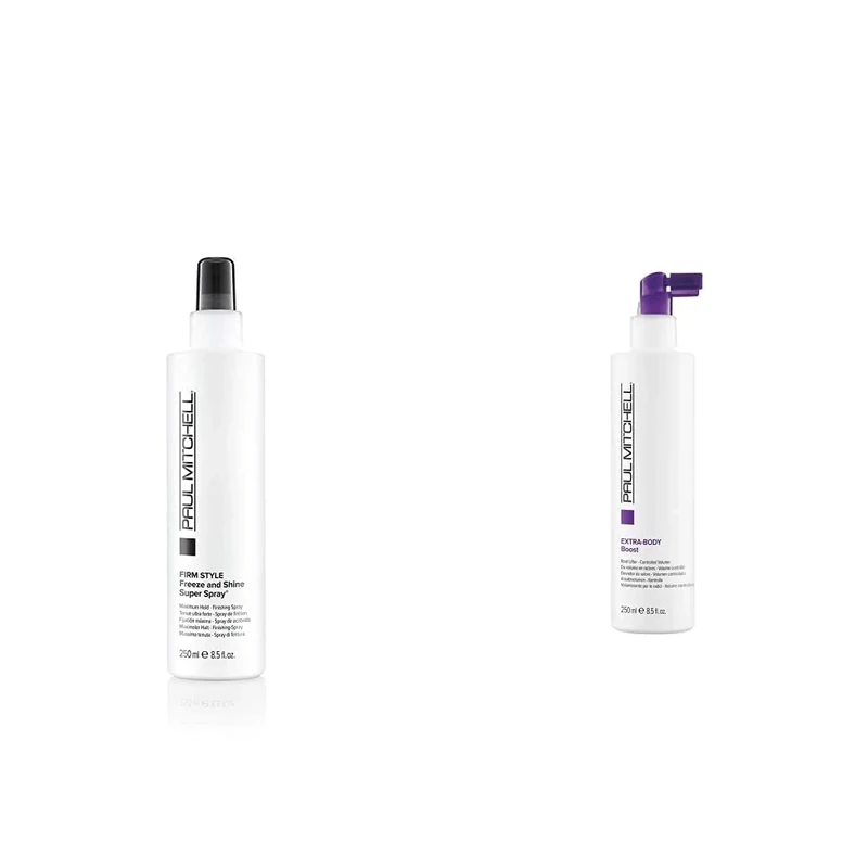 Paul Mitchell Freeze and Shine Super Spray 250ml & Extra-Body Boost 250ml