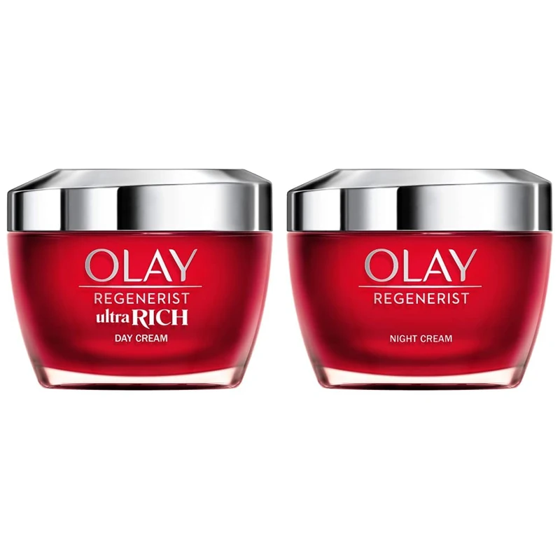 Olay Regenerist Ultra Rich Day Face Cream, 50ml & Regenerist Night Cream 50 ml