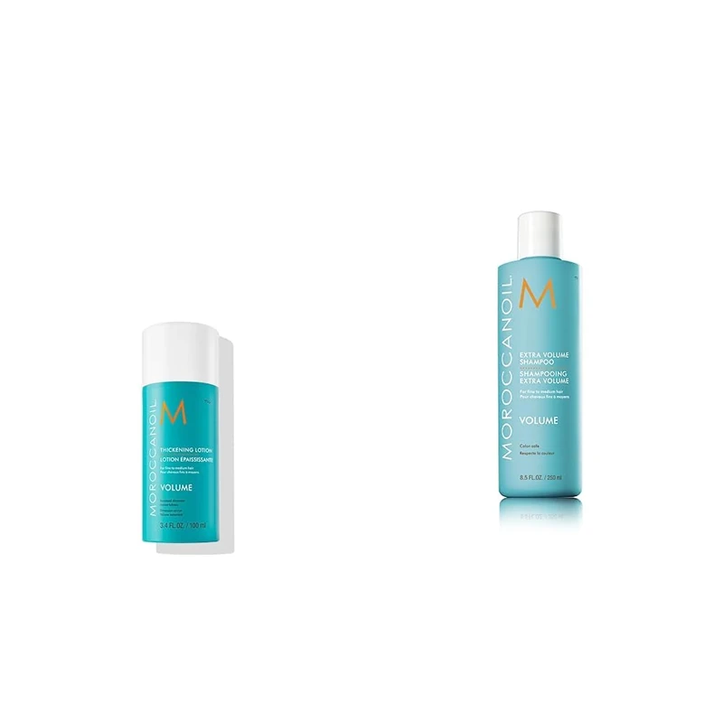 Moroccanoil Thickening Lotion, 100ml & Extra Volume Shampoo, 250ml