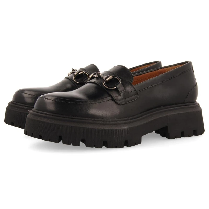 GIOSEPPO Women's Andsnes Moccasin, Black/White, 7.5 UK
