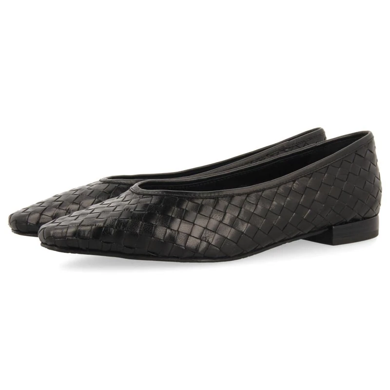 GIOSEPPO BOGNES, Women's Ballet Shoes, Black, 38 EU, Black/White, 6 UK