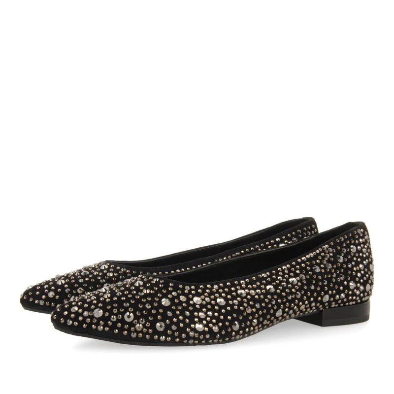 GIOSEPPO Kannus, Women's Ballet Shoes, Black/White, 7 UK