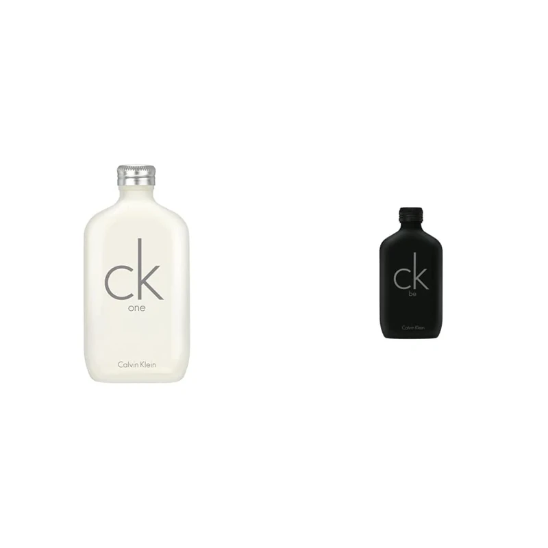 Calvin Klein CK One Unisex Eau de Toilette, 200 ml (Pack of 1) & CK BE Unisex Eau de Toilette, 200 ml