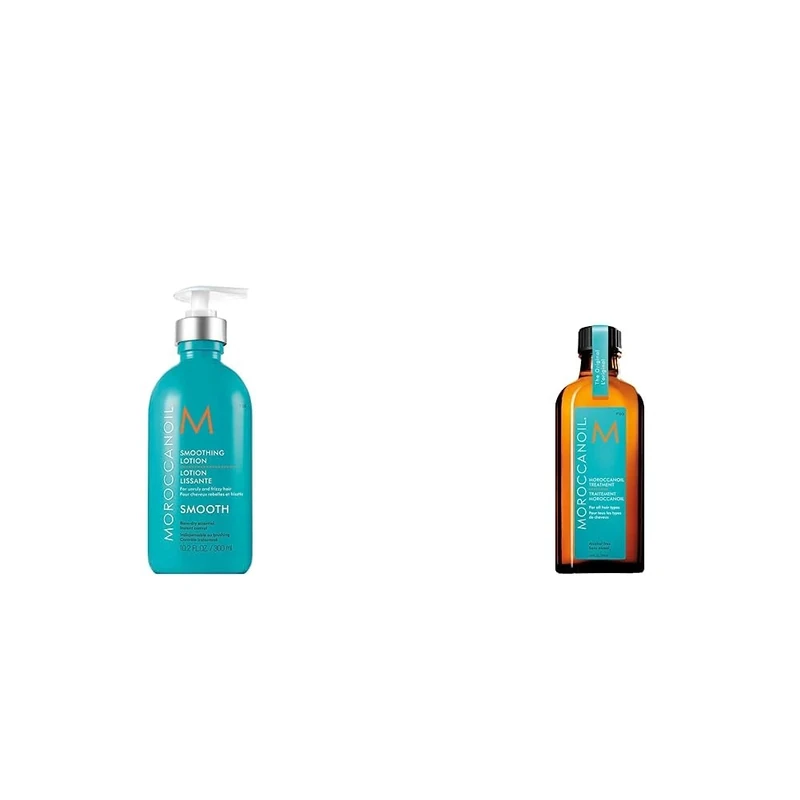 Moroccanoil Smoothing Lotion, 300ml & Treatment Hair Oil, 100ml