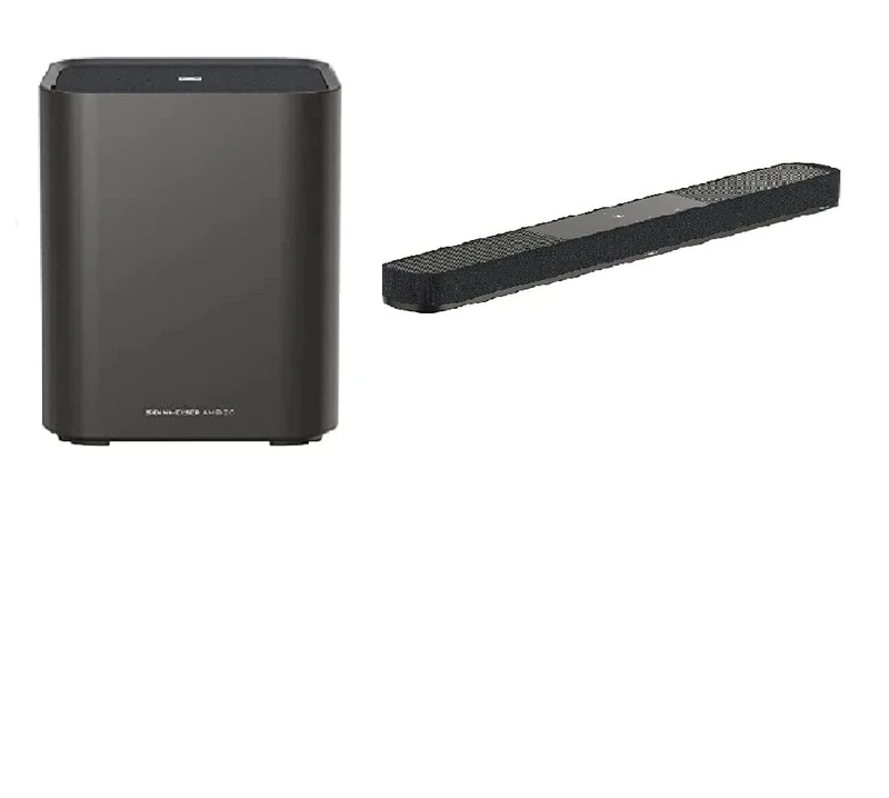 Sennheiser AMBEO Soundbar Plus - UK Plug AMBEO Sub - UK Plug - Immersive 3D Surround Sound for TV and Music