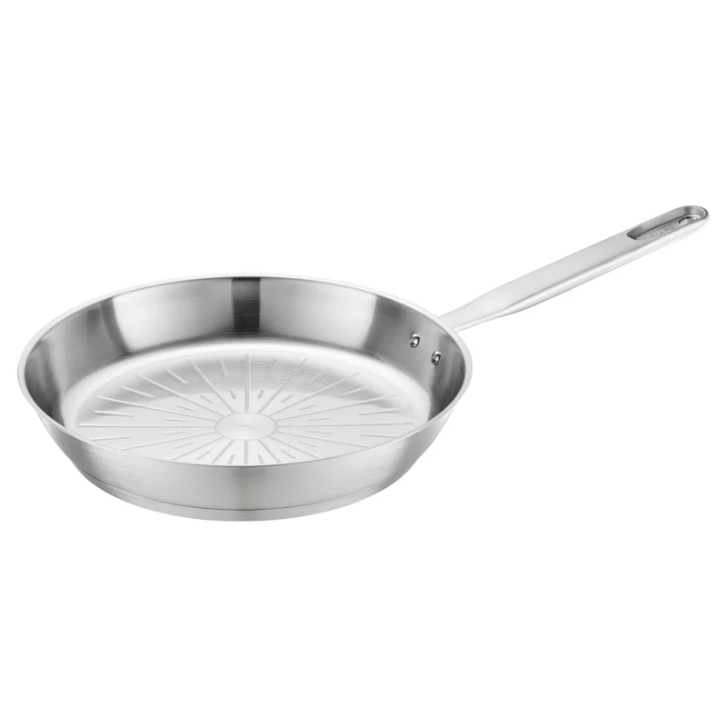 Fiskars All Steel Pure 28 cm Frying Pan, Silver
