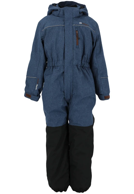 Zig Zag Unisex Kid's Spacy Melange Jumpsuit, 2051 Insignia Blue, 104 (EU)