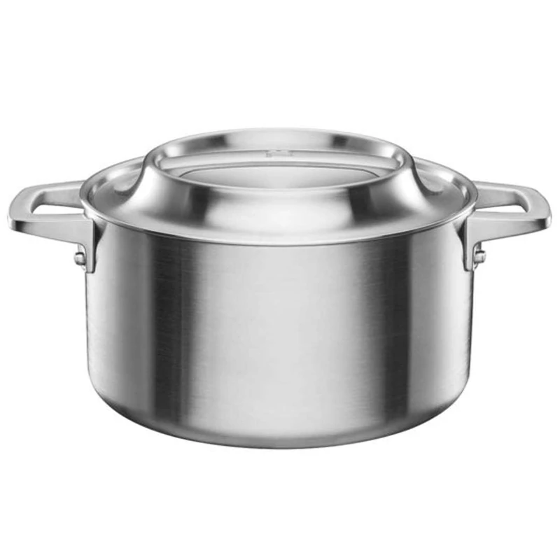 Norden Cacerola de Acero Stainless Steel Cacerola con Tapa, 2.5 L
