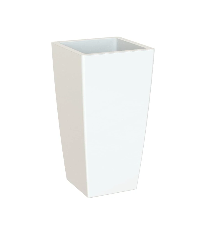 Artevasi Square Shaped Flower Pot, White