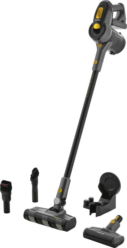 SENCOR Cordless Vacuum Cleaner, 3 in 1, 50 min autonomy, Modular Speed, 360°, Powerful 400 Watt Digital BDLC Motor, Cyclonic Filter, Cat&Dog Kit and Complete Accessories 8725GD